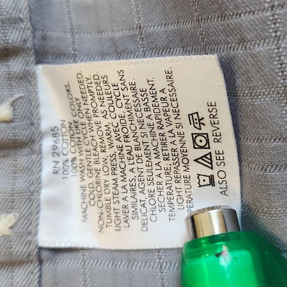 Pendleton Blue Short-Sleeve Truman Button Down Shirt, Large, 100% cotton - Picture 16 of 16